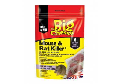 The Big Cheese Mouse & Rat Killer (6 pre-measured soft pasta sachets)
